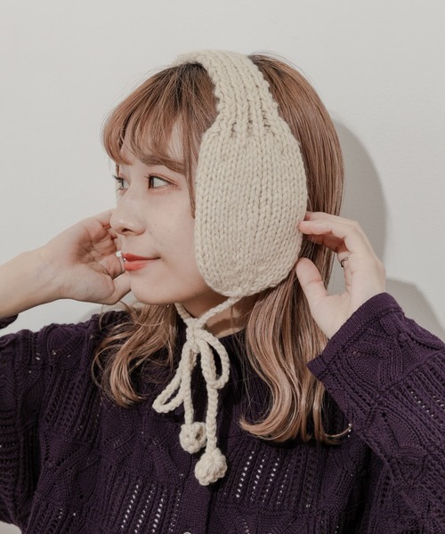 「SMELLY」 イヤーマフ - グレー レディース_画像7