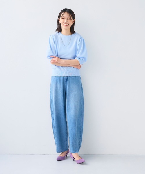 すみちゃん様　yori コットンパフスリーブニット　ニット 半袖 YORI/ヨリ】より、コットンパフスリーブニットを買取入荷いたしました