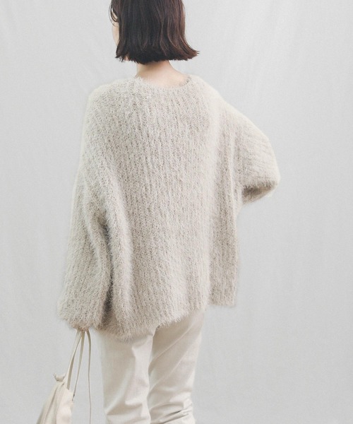 「Gready Brilliant」 「favori」ニットカーディガン 38 ベージュ レディース_画像8