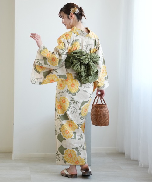 utatane 浴衣 手染め注染浴衣3点セット utatane×注染工房 先染め