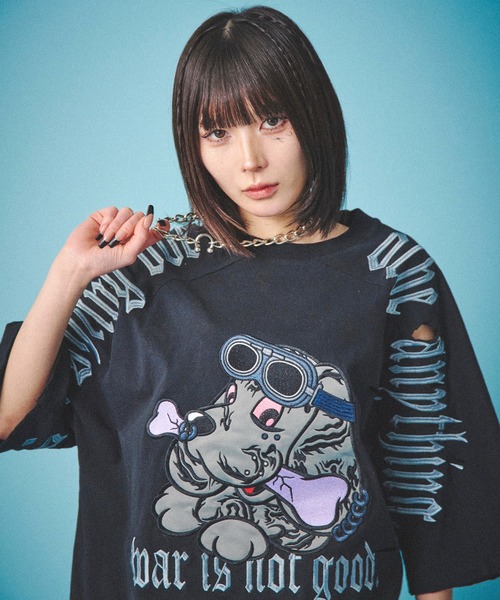 闇に染まりしTシャツ GALFY ガルフィー 中型犬 GALFY】病みに染まりしTシャツ | OUR BRAND,GALFY | PRESSING