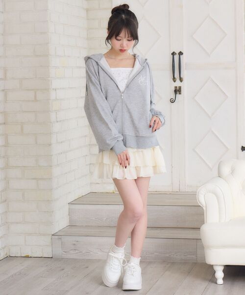 Emsexcite（エムズエキサイト） tシャツ 裏毛BIGパーカー レディース