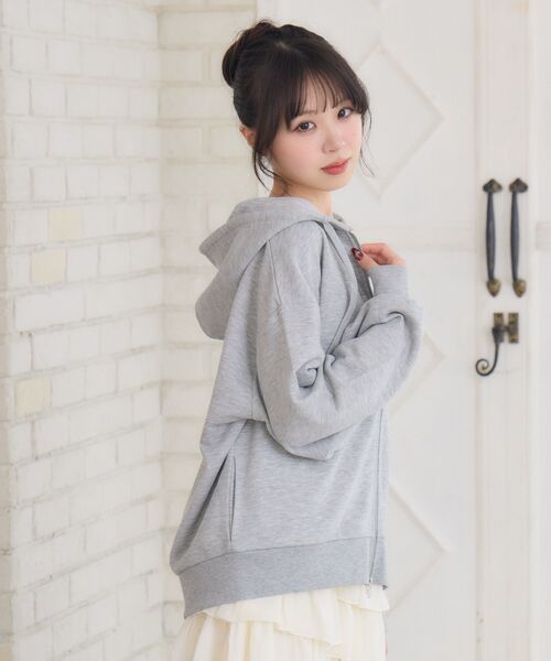 Emsexcite（エムズエキサイト） tシャツ 裏毛BIGパーカー レディース