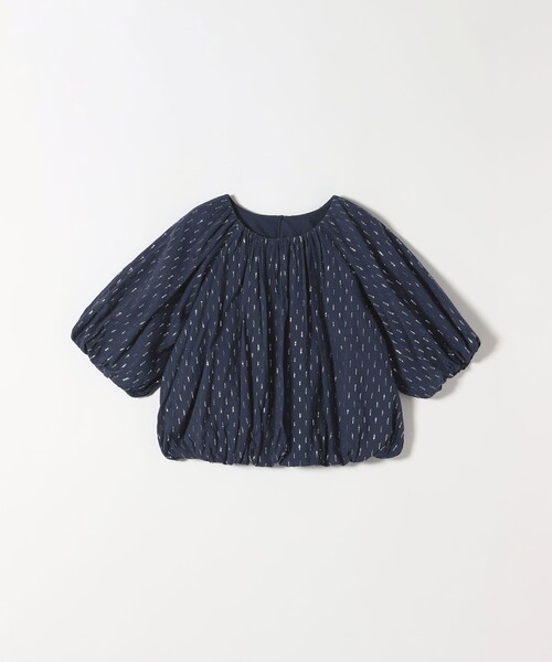 SHIPS for women / シップスウィメン SHIPS any:〈洗濯機可能〉ラメ ドビー ギャザー パフ スリーブ ブラウス SHIPS｜SHIPS any:<洗濯機可能>ラメ ドビー ギャザー パフ