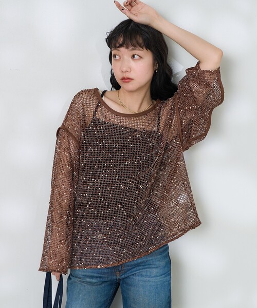 FREAK'S STORE（フリークスストア） tシャツ ネップメッシュトップス