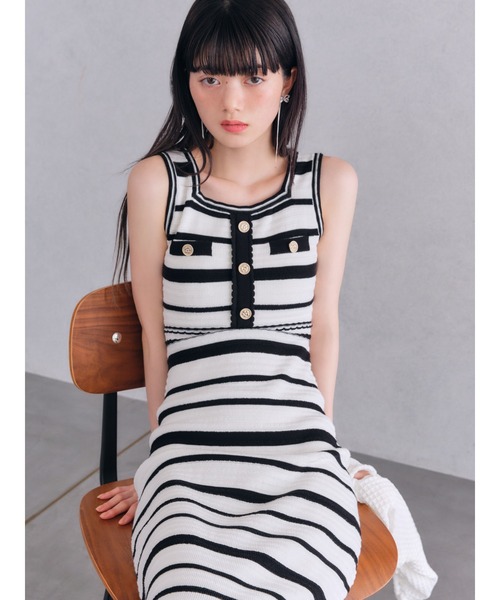 LILY BROWN×MARY QUANT 　ノースリーブミニワンピース LILY BROWN ワンピース 「LILY BROWN×MARY QUANT」デイジー