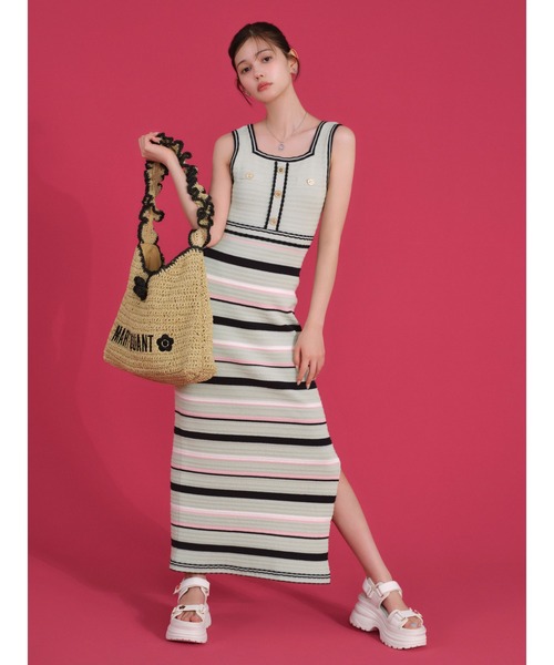 新品 LILY BROWN×MARY QUANT ワンピース リリーブラウン LILY BROWN 【LILY BROWN×MARY QUANT】ニット