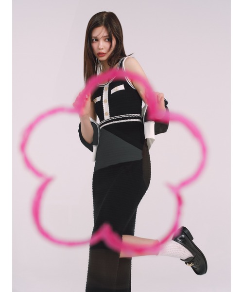 LILY BROWN×MARY QUANT 　ノースリーブミニワンピース LILY BROWN ワンピース 「LILY BROWN×MARY QUANT」デイジー