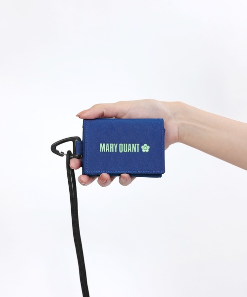 MARY QUANT* ロゴプリントコーデュラ ミニミニウォレット 送込 マリークワント MARY QUANT ロゴプリントコーデュラ ミニミニ