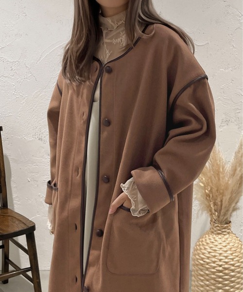 【apres jour clair】ダッフルボアコート　アイボリー apres jour（アプレジュール） ダッフルコート コート フェイクファー