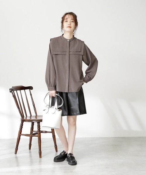 「N.（N. Natural Beauty Basic）」 長袖ブラウス MEDIUM ブルー系その他 レディース N.Natural Beauty Basic 「N.（N. Natural Basic）」 長袖