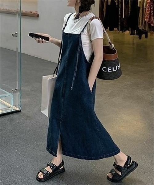 【forte_forte】デニムキャミワンピース FREE STYLISTS ワンピース デニム キャミ ワンピース : ZOZOTOWN Yahoo