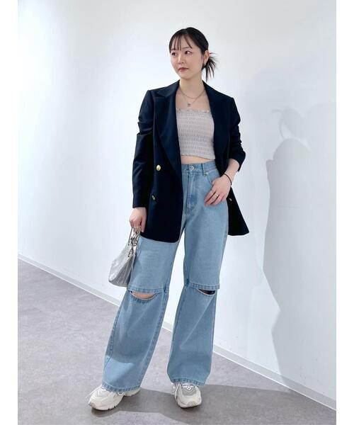 [FREE'S MART] tailored jacket SMALL оттенок коричневого прочее 2 женский 