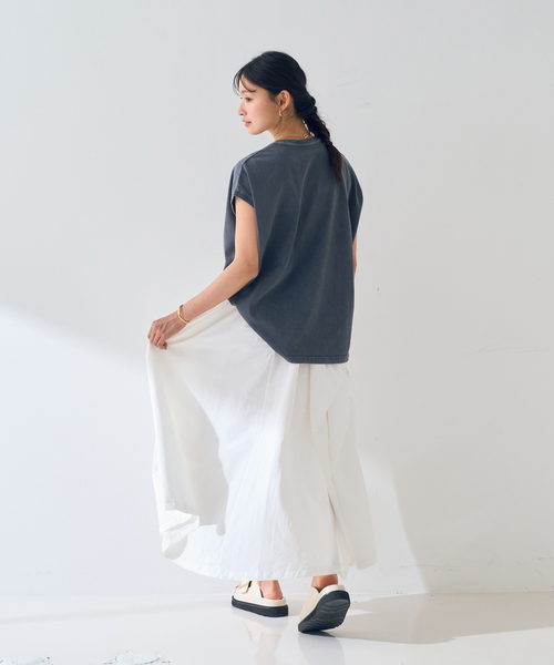 美品！Rouge Vifで購入ロングスカート Rouge vif スカート ギャザーサイドデザインロングスカート