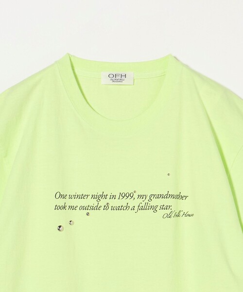 OLD FOLK HOUSE tシャツ 「OLD HOUSE」 スタッズ Tシャツ メンズ