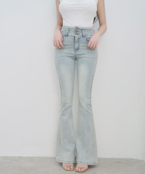 *Isabel Marant* ハイライズフレアジーンズ デニム w421.jpg