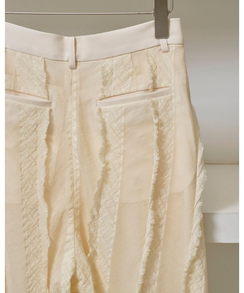 パンツ todayful yp TODAYFUL パンツ Sheer Jacquard Trousers 12510705 レディース