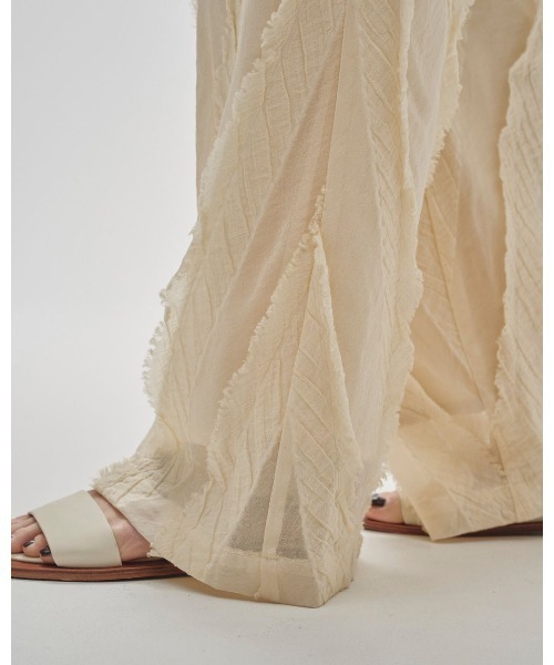 TODAYFUL パンツ Sheer Jacquard Trousers 12510705 レディース