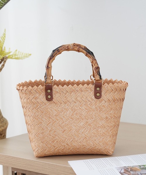 suppli mohh トートバッグ バンブーストローバッグ レディース