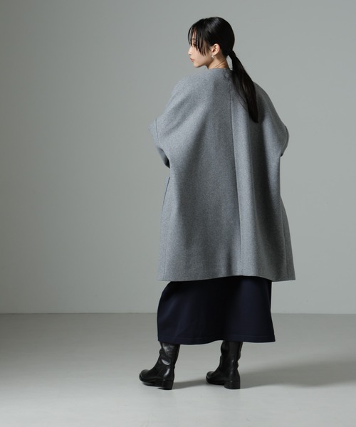 NANO universe（ナノ・ユニバース） ノーカラーコート FREE グレー