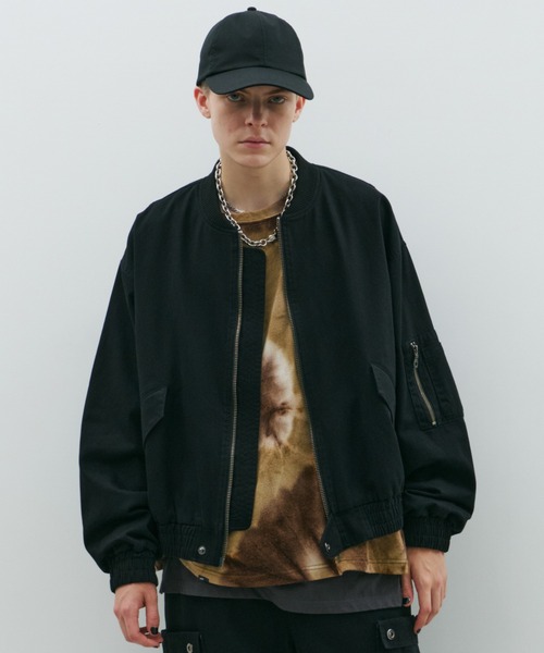 AFF AIVER ma1 ma-1 AFF AIVER バイオウォッシュフライトジャケット