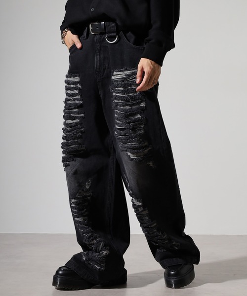 READYMADE 限定 RE JEANS 名作 デストロイ デニム パンツ READYMADE