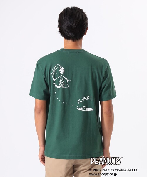 BEAMS GOLF tシャツ 「UNISEX」PEANUTS スヌーピー バック
