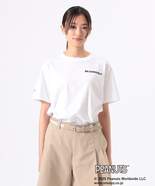BEAMS GOLF tシャツ 「UNISEX」PEANUTS スヌーピー バック