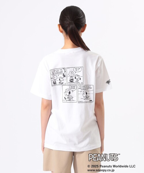 BEAMS GOLF tシャツ 「UNISEX」PEANUTS スヌーピー バック
