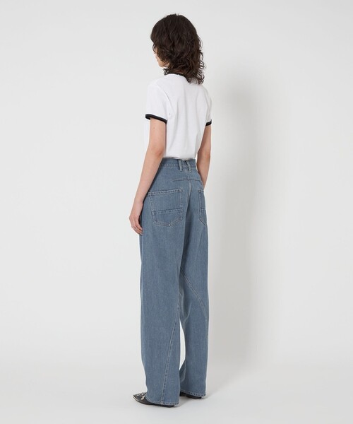 未使用　ASTRAET コーティングデニムパンツ　UNISEX M ASTRAET＞コーティング BIG バルーンデニムパンツ UNISEX（デニム