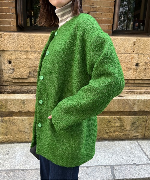 Chez toi（シェトワ） ツイードジャケット FREE ブラック レディース