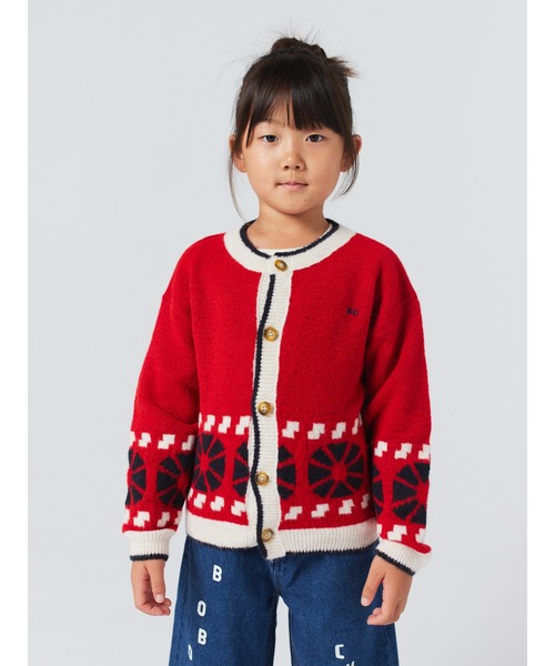 カーディガン Kaleidoscope jacquard cardigan キッズ 子供服 男の子 女の子の画像