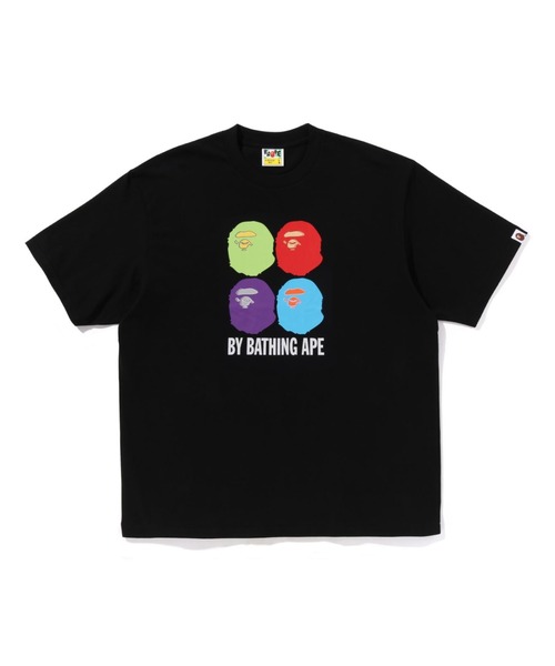 APE Tシャツ A BATHING APE tシャツ MULTI HEAD BY RELAXED FIT TEE メンズ
