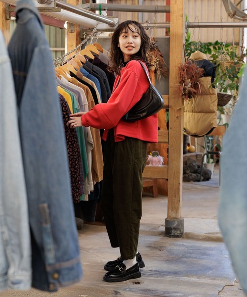 「niko and...」 カーディガン LARGE レッド レディース