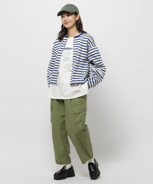 「niko and...」 カーディガン LARGE レッド レディース
