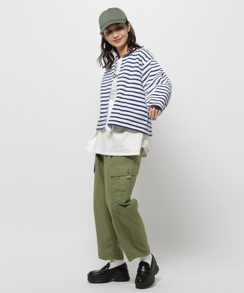 「niko and...」 カーディガン LARGE レッド レディース