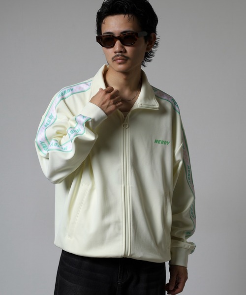 NERDY ジャージ　トップス NERDY ジャージ シャーリングトラックトップ レディース