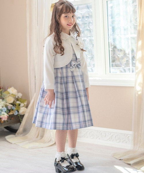フォーマル 発表会 卒園式 入学式 丸襟ワンピースとボレロのアンサンブル キッズ 子供服 女の子 | Catherine Cottage | 08