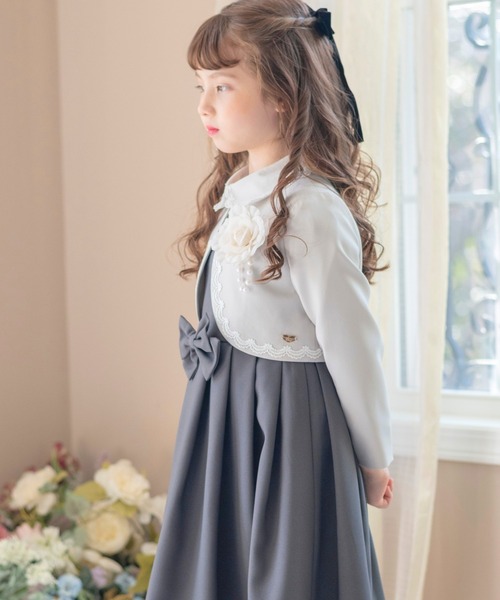 フォーマル 発表会 卒園式 入学式 丸襟ワンピースとボレロのアンサンブル キッズ 子供服 女の子 | Catherine Cottage | 11