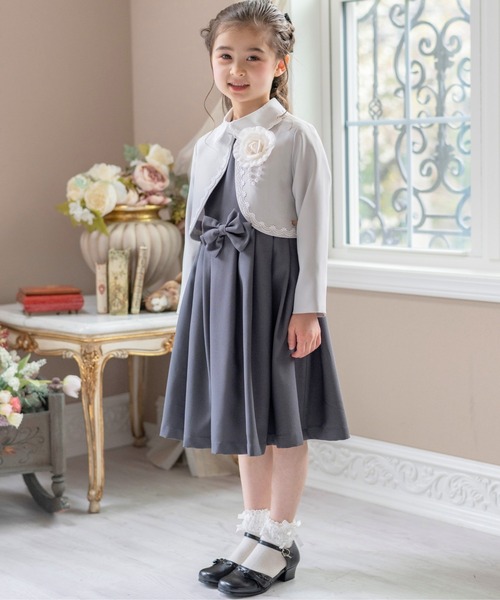 フォーマル 発表会 卒園式 入学式 丸襟ワンピースとボレロのアンサンブル キッズ 子供服 女の子 | Catherine Cottage | 16