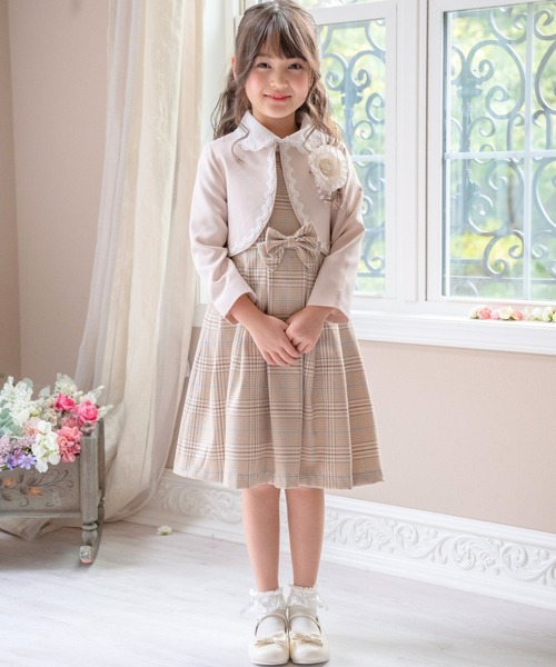 ■美品■アンサンブル フォーマルワンピース 卒園 入学 発表会 結婚式 発表会 Catherine Cottage フォーマル 発表会 卒園式 入学式 丸襟