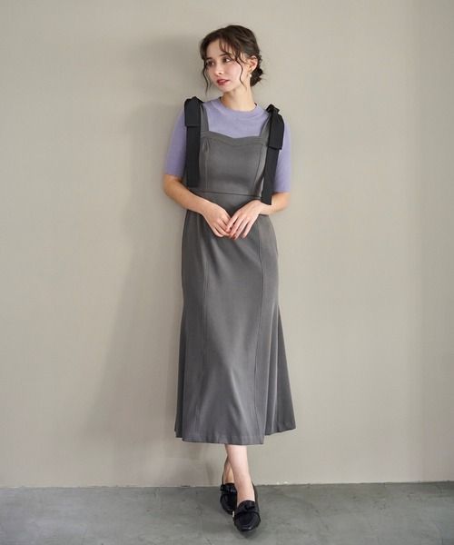 anySISジャケット、31Sons de modeスカート ツイードノーカラーミドル ジャケット / any SiS | ファッション