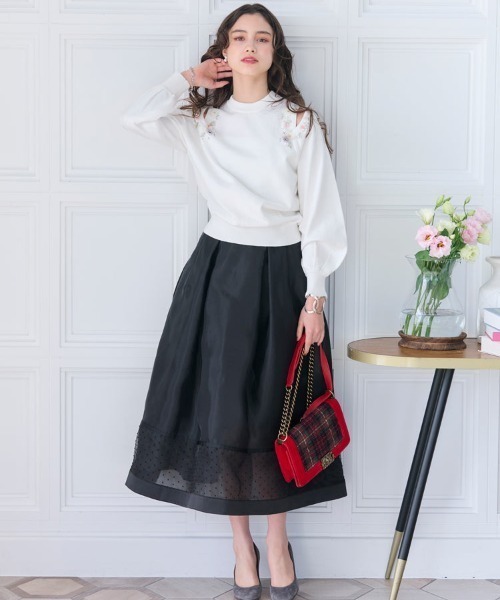 Chesty（チェスティ） スカート シアードットフレアスカート  