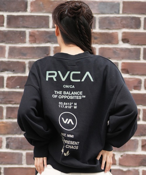 RVCAバックロゴトレーナー ルーカ スウェット RVCA（ルーカ） トレーナー スウェット スウェット バックプリント