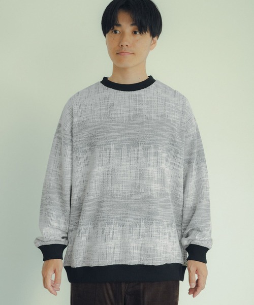 「ITEMS URBANRESEARCH」 長袖Tシャツ LARGE ブラウン メンズ
