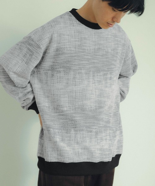 「ITEMS URBANRESEARCH」 長袖Tシャツ LARGE ブラウン メンズ