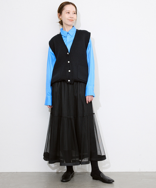 【SLOBE IENA/スローブイエナ】ランダムギャザーチュールスカート SLOBE IENA スカート チュールギャザースカート : ZOZOTOWN
