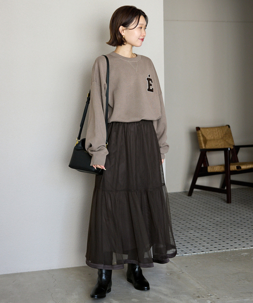 【SLOBE IENA/スローブイエナ】ランダムギャザーチュールスカート SLOBE IENA スカート チュールギャザースカート : ZOZOTOWN