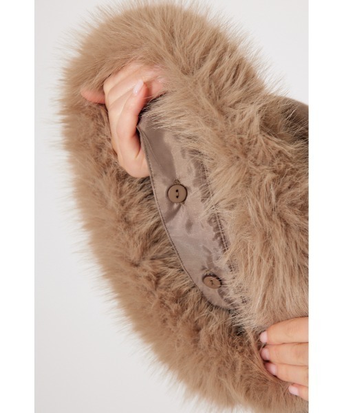 rienda（リエンダ） ポンチョ ウールMIXフードポンチョコート 秋服 冬