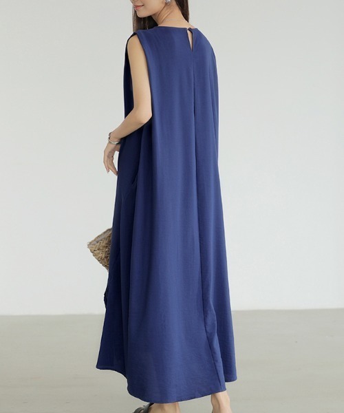 「COCOMOMO」 半袖ワンピース M ベージュ レディース_画像5